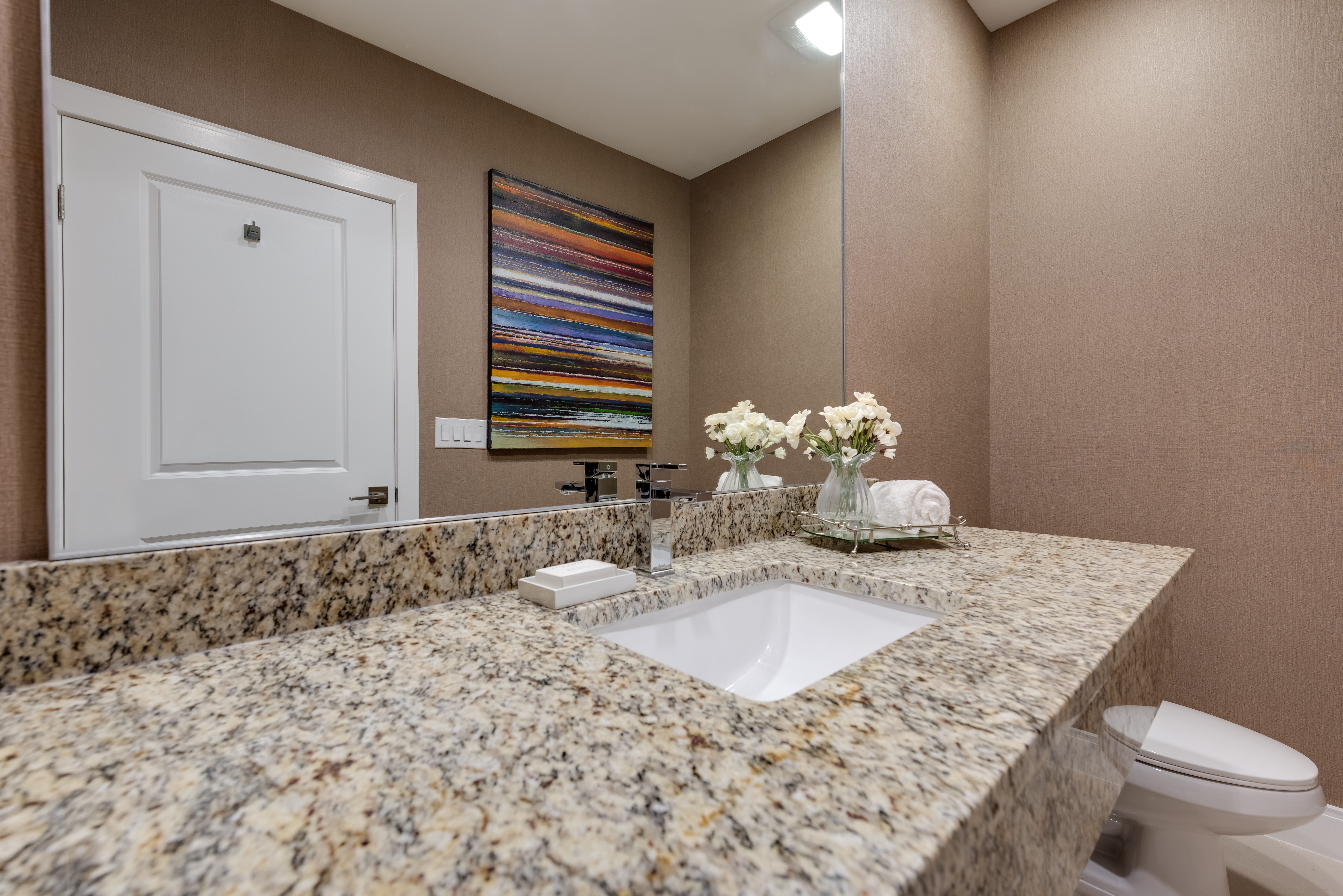 Guest room bath at the Magic Village Yards, Trademark Collection by Wyndham in Kissimmee, Florida